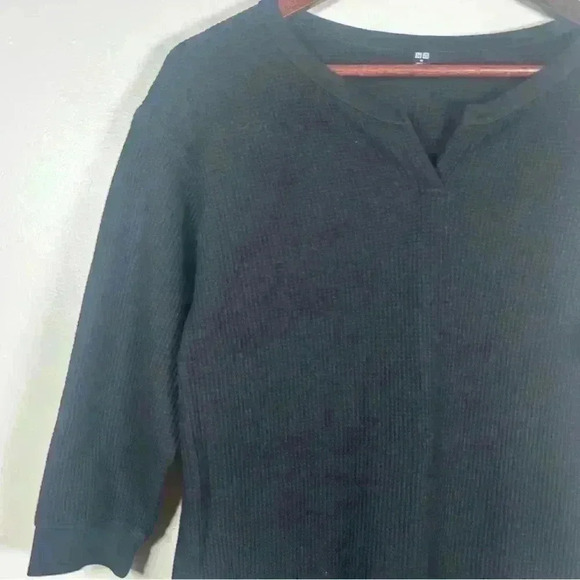 Uniqlo Black Waffle‎ Dress - Picture 2 of 5